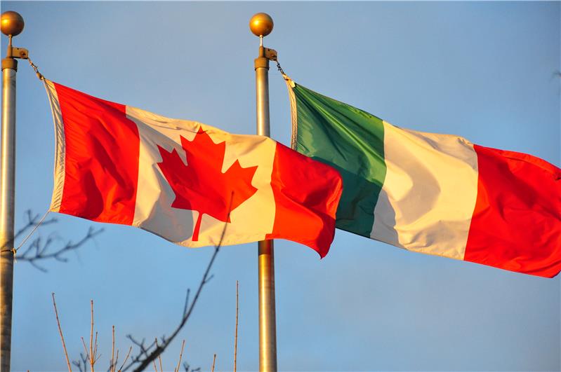 Bandiera italiana-canadese